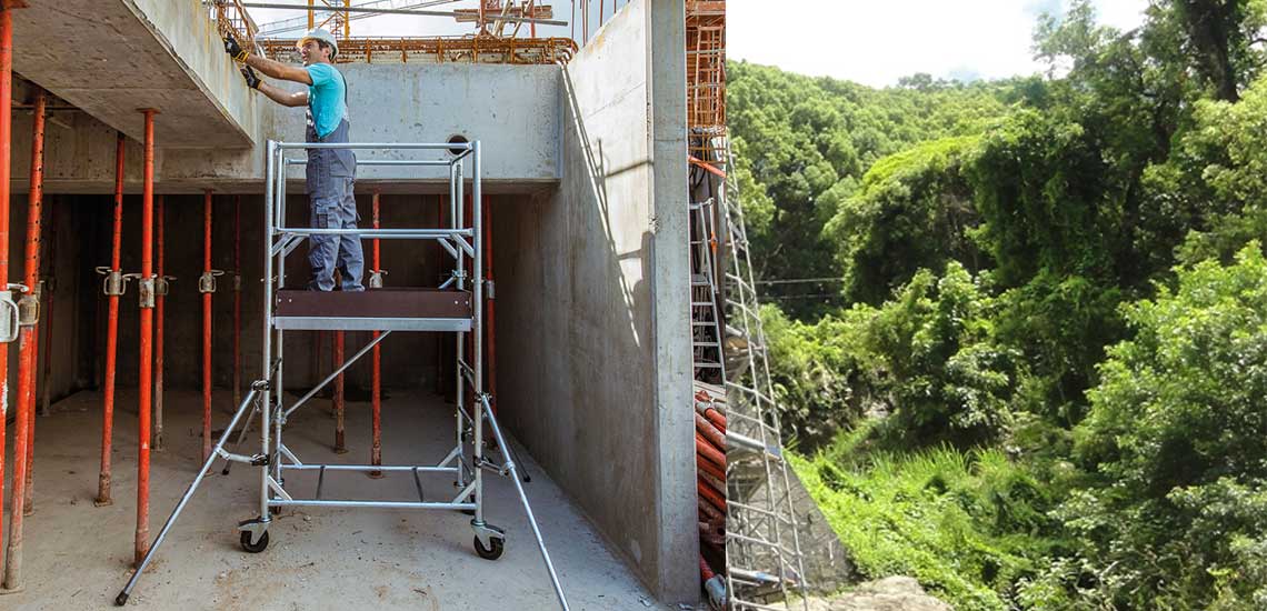 ECHAFAUDAGES ROULANTS